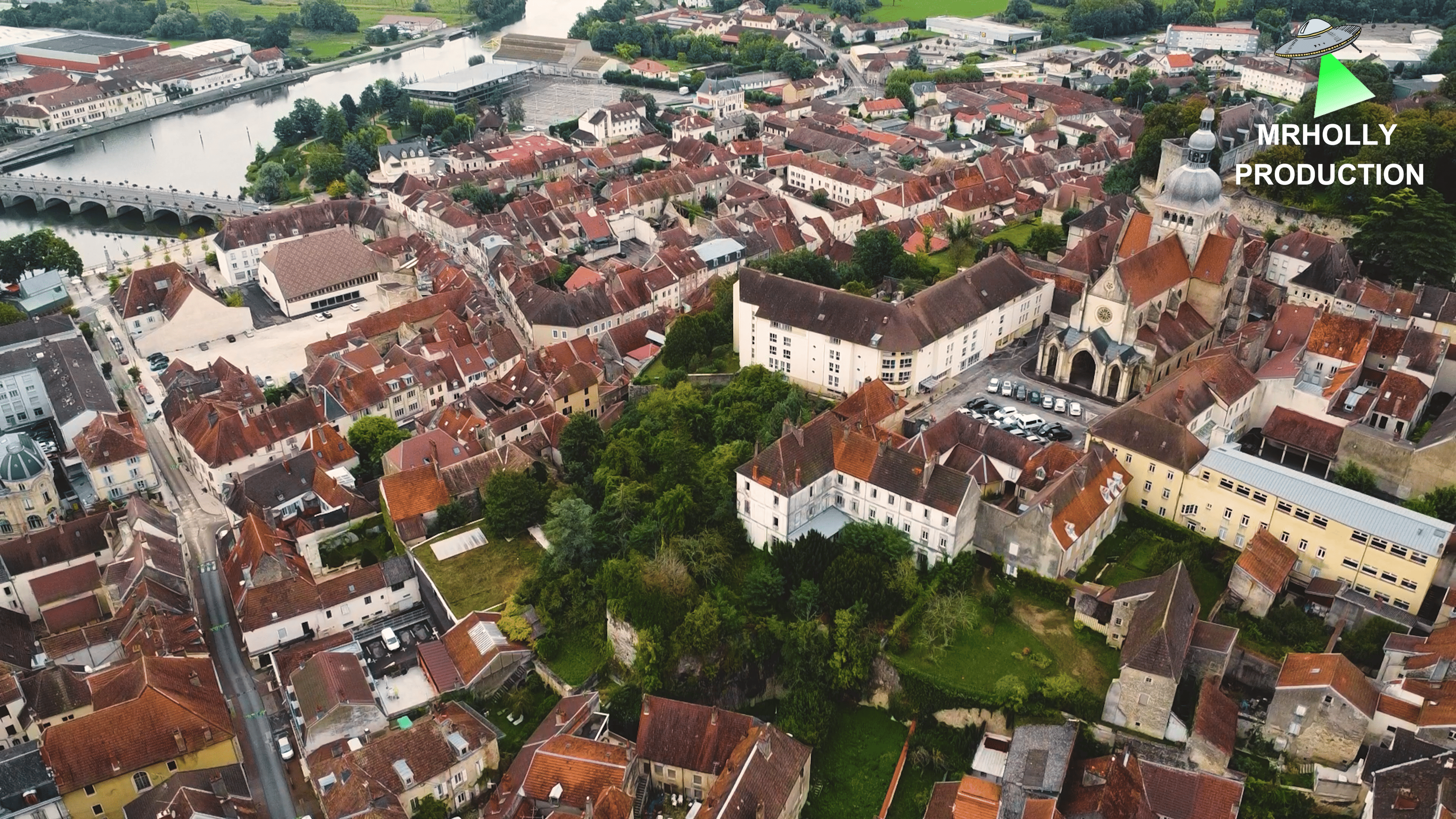 Hôtel de Conflans GRAY vu du ciel